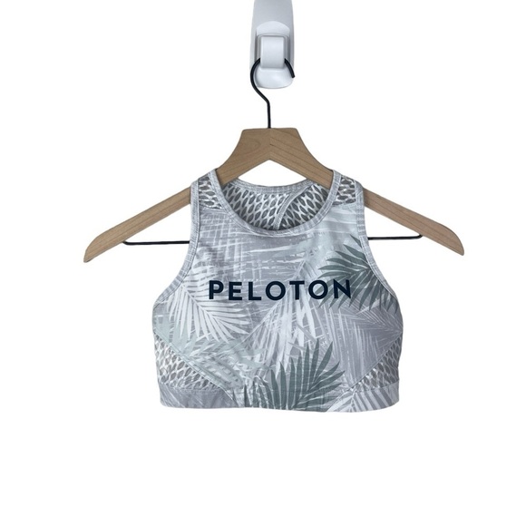 Peloton x WITH Palm Blanc Sports Bra High Neck - Picture 1 of 5